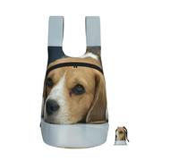 YWPCOIUYB Cute Beagle Dog Lies On Floor, Foldable Storage Backpack Unisex Sackpack Sport Gym Bag Casual Daypack