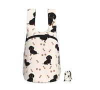 YWPCOIUYB Cute Dachshund, Foldable Storage Backpack Unisex Sackpack Sport Gym Bag Casual Daypack