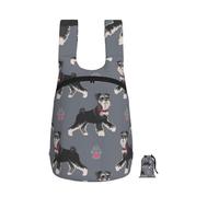 YWPCOIUYB Cute Dog Of Schnauzer Animal, Foldable Storage Backpack Unisex Sackpack Sport Gym Bag Casual Daypack