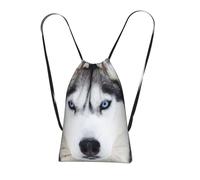 YWPCOIUYB Cute Husky, Drawstring Sackpack Unisex String Bag Sport Gym Bag Casual Daypack Foldable Drawstring Backpack