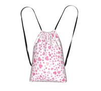 YWPCOIUYB Cute Little Hearts, Drawstring Sackpack Unisex String Bag Sport Gym Bag Casual Daypack Foldable Drawstring Backpack