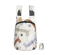YWPCOIUYB Dachshund Dog Childish Animal, Foldable Storage Backpack Unisex Sackpack Sport Gym Bag Casual Daypack
