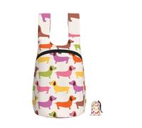 YWPCOIUYB Dachshund Sausage Dogs Cute Dog, Foldable Storage Backpack Unisex Sackpack Sport Gym Bag Casual Daypack