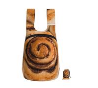 YWPCOIUYB Delicious Cinnamon Rolls Bread Pattern, Foldable Storage Backpack Unisex Sackpack Sport Gym Bag Casual Daypack