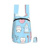 YWPCOIUYB Dentist Teeth Tooth Brushes, Foldable Storage Backpack Unisex Sackpack Sport Gym Bag Casual Daypack