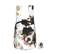 YWPCOIUYB Dog Paws Pattern Bernese Mountain Dog, Foldable Storage Backpack Unisex Sackpack Sport Gym Bag Casual Daypack