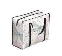 YWPCOIUYB Dragonfly Shabby Chic Roses Worn Old Vintage Floral,Large Capacity Storage Bag Portable Shopping Bags Reusable Foldable Grocery Bags