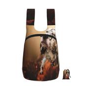 YWPCOIUYB English Setter Autumn Pets Puppy Dogs English, Foldable Storage Backpack Unisex Sackpack Sport Gym Bag Casual Daypack