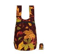 YWPCOIUYB Fall Autumn Leaves Acorn Berries Printed, Foldable Storage Backpack Unisex Sackpack Sport Gym Bag Casual Daypack