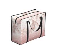 YWPCOIUYB Faux Pink Rose Gold Glitter White Marble Ombre,Large Capacity Storage Bag Portable Shopping Bags Reusable Foldable Grocery Bags