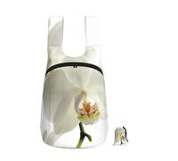YWPCOIUYB Floral White Flowers Orchid Elegant Modern Trendy, Foldable Storage Backpack Unisex Sackpack Sport Gym Bag Casual Daypack