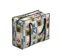YWPCOIUYB French Bulldog Portraits Pattern Dog,Large Capacity Storage Bag Portable Shopping Bags Reusable Foldable Grocery Bags