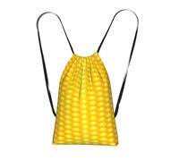 YWPCOIUYB Fresh Ripe Corn Cobs Pattern, Drawstring Sackpack Unisex String Bag Sport Gym Bag Casual Daypack Foldable Drawstring Backpack