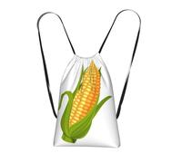 YWPCOIUYB Fresh Ripe Corn Cobs Pattern, Drawstring Sackpack Unisex String Bag Sport Gym Bag Casual Daypack Foldable Drawstring Backpack