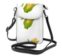 YWPCOIUYB Fresh Ripe Corn Cobs Pattern, Small Crossbody Bags, Cell Phone Purses For Women - PU Leather Cellphone Wallet With Credit Card Slots