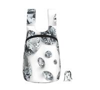 YWPCOIUYB Gems Diamond Jewelry Jewels Luxury Printed, Foldable Storage Backpack Unisex Sackpack Sport Gym Bag Casual Daypack
