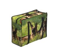 YWPCOIUYB German Shepherd Dog Printed,Large Capacity Storage Bag Portable Shopping Bags Reusable Foldable Grocery Bags