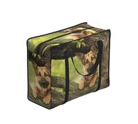 YWPCOIUYB German Shepherd Dog Tree,Large Capacity Storage Bag Portable Shopping Bags Reusable Foldable Grocery Bags