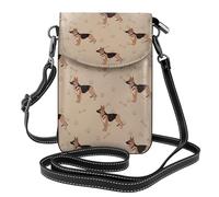 YWPCOIUYB German Shepherd Foot Prints, Small Crossbody Bags, Cell Phone Purses For Women - PU Leather Cellphone Wallet With Credit Card Slots