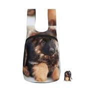 YWPCOIUYB German Shepherd Puppies Print, Foldable Storage Backpack Unisex Sackpack Sport Gym Bag Casual Daypack