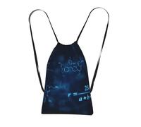 YWPCOIUYB Glowing Mathematical Physics Chemistry Formulas, Drawstring Sackpack Unisex String Bag Sport Gym Bag Casual Daypack Foldable Drawstring Backpack