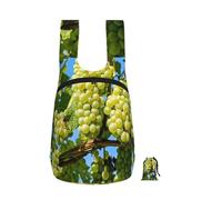 YWPCOIUYB Grapes Fruit Vine Grapevine Winegrowing, Foldable Storage Backpack Unisex Sackpack Sport Gym Bag Casual Daypack
