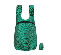YWPCOIUYB Green Snake Skin, Foldable Storage Backpack Unisex Sackpack Sport Gym Bag Casual Daypack