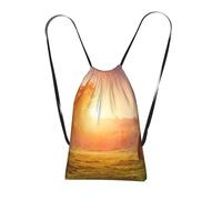 YWPCOIUYB Horse At Dusk, Drawstring Sackpack Unisex String Bag Sport Gym Bag Casual Daypack Foldable Drawstring Backpack