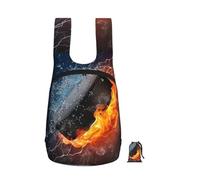 YWPCOIUYB Ice Hockey Fire, Foldable Storage Backpack Unisex Sackpack Sport Gym Bag Casual Daypack