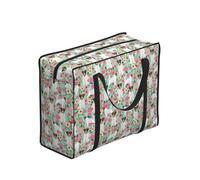 YWPCOIUYB Jack Russell Terrier Floral,Large Capacity Storage Bag Portable Shopping Bags Reusable Foldable Grocery Bags