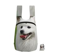 YWPCOIUYB Japanese Spitz Pet Dog, Foldable Storage Backpack Unisex Sackpack Sport Gym Bag Casual Daypack
