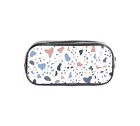 YWPCOIUYB Large Colored Dots On White Background, Transparent Pencil Case Portable PVC Pen Pouch Stationery Bag for School Office