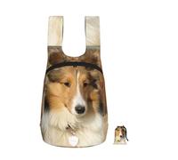 YWPCOIUYB Lovely Sheltie Dog, Foldable Storage Backpack Unisex Sackpack Sport Gym Bag Casual Daypack