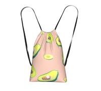 YWPCOIUYB Many Avocado Images Print, Drawstring Sackpack Unisex String Bag Sport Gym Bag Casual Daypack Foldable Drawstring Backpack