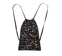 YWPCOIUYB Math Formula, Drawstring Sackpack Unisex String Bag Sport Gym Bag Casual Daypack Foldable Drawstring Backpack