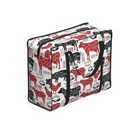 YWPCOIUYB Meat Cuts Diagrams Butcher Shop,Large Capacity Storage Bag Portable Shopping Bags Reusable Foldable Grocery Bags