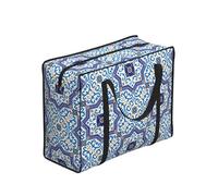 YWPCOIUYB Moroccan Portuguese Style Classic Tiles,Large Capacity Storage Bag Portable Shopping Bags Reusable Foldable Grocery Bags
