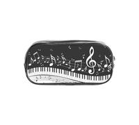YWPCOIUYB Musical Notes Wave, Transparent Pencil Case Portable PVC Pen Pouch Stationery Bag for School Office