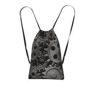 YWPCOIUYB Old Metal Gears Print, Drawstring Sackpack Unisex String Bag Sport Gym Bag Casual Daypack Foldable Drawstring Backpack