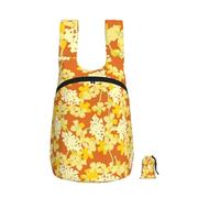 YWPCOIUYB Orange Flowers, Foldable Storage Backpack Unisex Sackpack Sport Gym Bag Casual Daypack