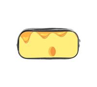 YWPCOIUYB Pasta Cheese Food Pattern, Transparent Pencil Case Portable PVC Pen Pouch Stationery Bag for School Office
