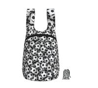 YWPCOIUYB Pile Of Footballs Printing, Foldable Storage Backpack Unisex Sackpack Sport Gym Bag Casual Daypack