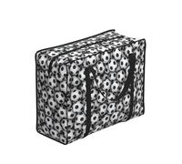 YWPCOIUYB Pile Of Footballs Printing,Large Capacity Storage Bag Portable Shopping Bags Reusable Foldable Grocery Bags