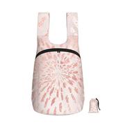 YWPCOIUYB Pink Rose Gold Blush Gold Strokes Stripes Shine, Foldable Storage Backpack Unisex Sackpack Sport Gym Bag Casual Daypack