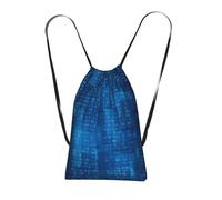 YWPCOIUYB Programmer Binary Code Blue, Drawstring Sackpack Unisex String Bag Sport Gym Bag Casual Daypack Foldable Drawstring Backpack