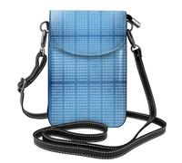 YWPCOIUYB Programmer Blue Binary Computer Code, Small Crossbody Bags, Cell Phone Purses For Women - PU Leather Cellphone Wallet With Credit Card Slots