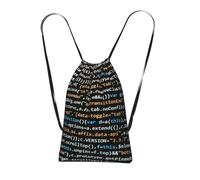 YWPCOIUYB Programmer Programming Code, Drawstring Sackpack Unisex String Bag Sport Gym Bag Casual Daypack Foldable Drawstring Backpack