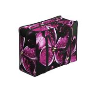 YWPCOIUYB Purple Flowers Printed,Large Capacity Storage Bag Portable Shopping Bags Reusable Foldable Grocery Bags