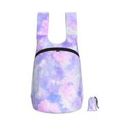 YWPCOIUYB Purple Pastel Tie Dye, Foldable Storage Backpack Unisex Sackpack Sport Gym Bag Casual Daypack