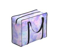 YWPCOIUYB Purple Pastel Tie Dye,Large Capacity Storage Bag Portable Shopping Bags Reusable Foldable Grocery Bags